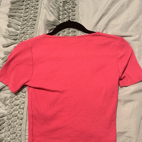 Topshop Ribbed Crop Top - Picture 2 of 2